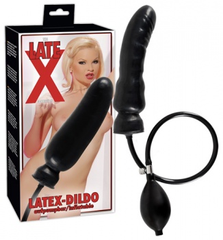 Latexové nafukovacie dildo