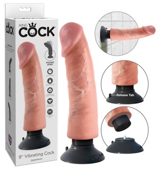 Realistický vibrátor King Cock