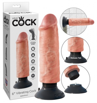 Realistický vibrátor King Cock