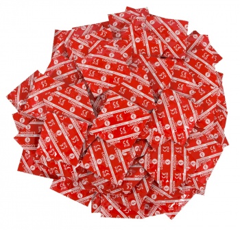 Jahodové kondómy London 100 ks