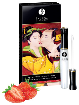 Shunga Divine Oral Pleasure Gloss Strawberry Sparkling Wine