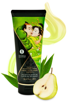 Masážny krém Shunga Kissable Pear & Exotic Green Tea