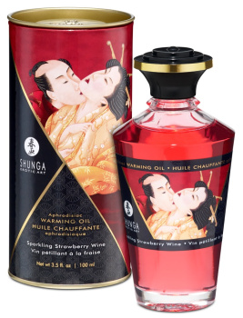 Shunga Aphrodisiac Warming Oil Strawberry Sparkling Wine