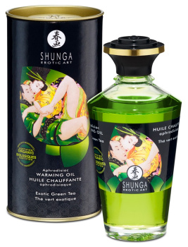 Shunga Aphrodisiac Warming Oil Exotic Green Tea