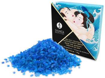 Soľ do kúpeľa Shunga Sea Salt Crystals Moonlight Bath Ocean Temptations