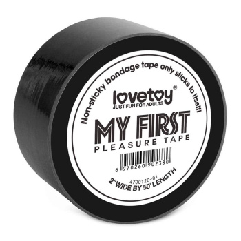Lovetoy My First Pleasure Tape bondage páska čierna