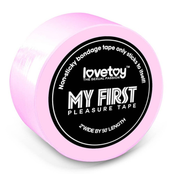 Lovetoy My First Pleasure Tape bondage páska ružová