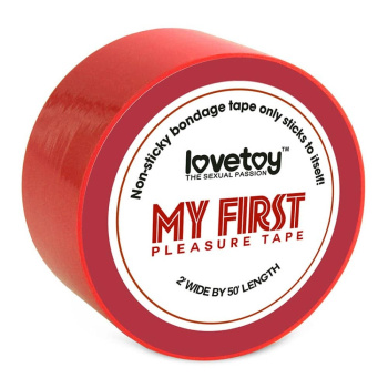 Lovetoy My First Pleasure Tape bondage páska červená