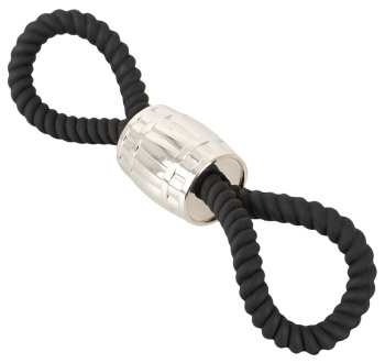 Rebel Heavy Rope Cock Strap with two Loops