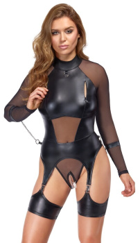 Bondage body s podväzkami