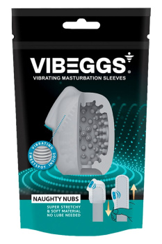 Vibeggs Naughty Nubs vibračný masturbačný návlek