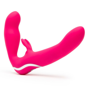 Happy Rabbit Strapless Strap-On párový vibrátor